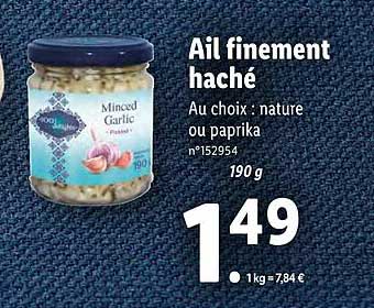 ail finement haché 100 delights