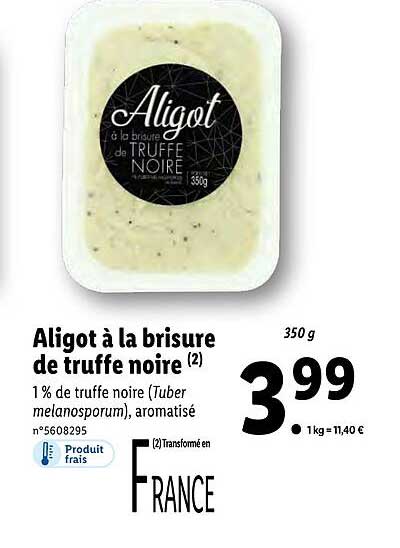aligot à la brisure de truffe noire