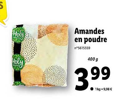 amandes en poudre holy fruits
