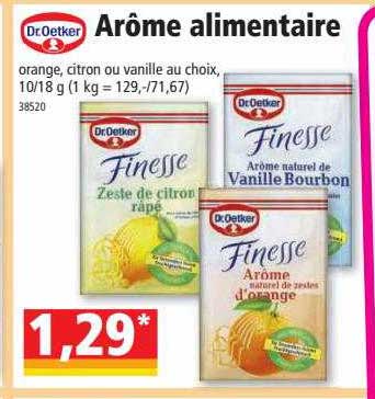 arôme alimentaire dr. oetker