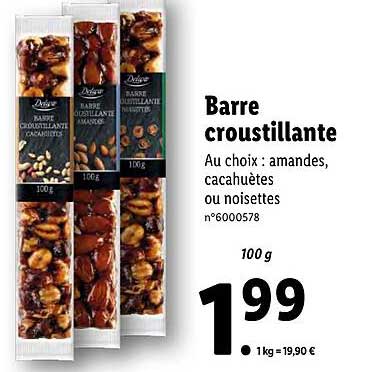 barre croustillante