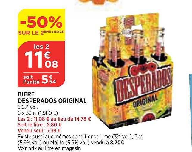 Bière Desperados Original