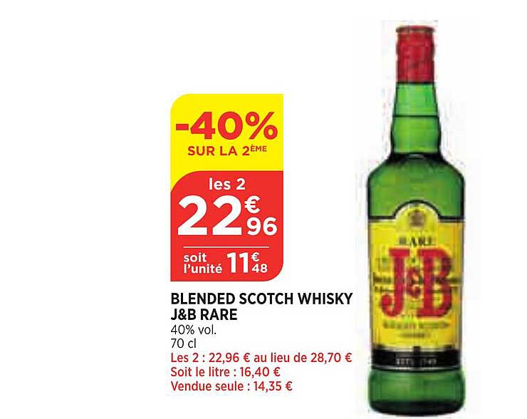 Blended Scotch Whisky J&b Rare