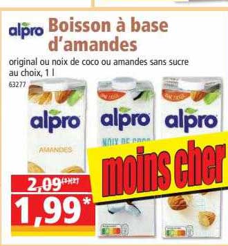 boisson à base d'amandes alpro