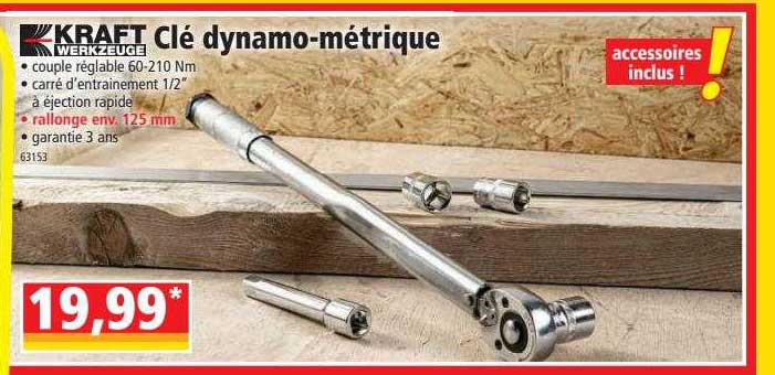 clé dynamo-métrique kraft werkzeuge