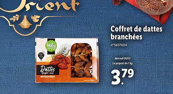 coffret de dattes branchées