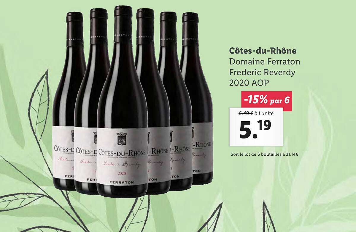 côtes-du-rhône domaine ferraton frederic reverdy 2020 aop