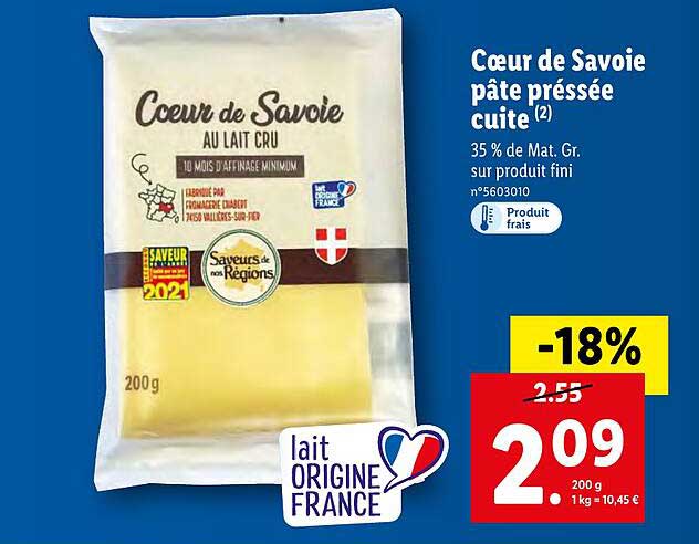 cœur de savoie pâte pressée cuite saveurs de nos régions
