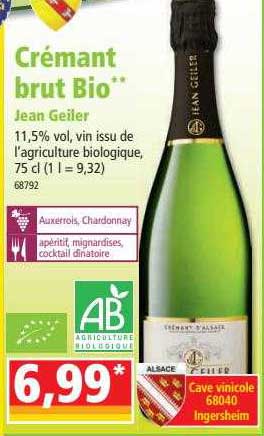 crémant brut bio jean geiler