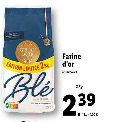 farine d'or gruau d'or