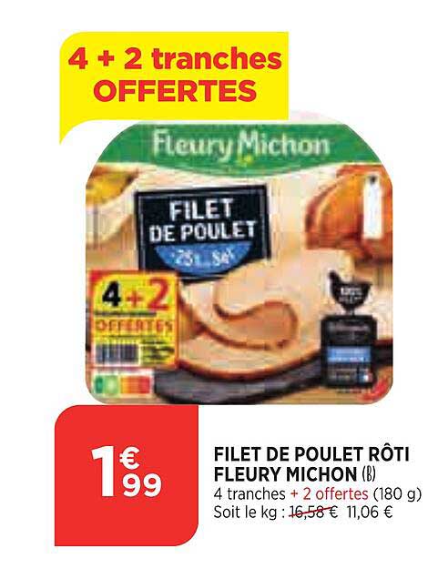 filet de poulet rôti fleury michon