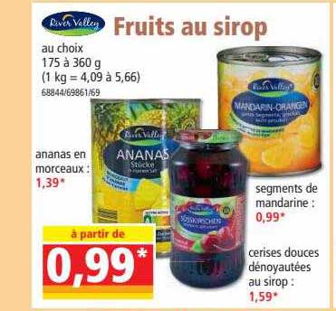 fruits au sirop river valley