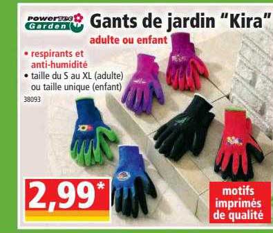 Gants De Jardin "kira" Adulte Ou Enfant Powertec Garden