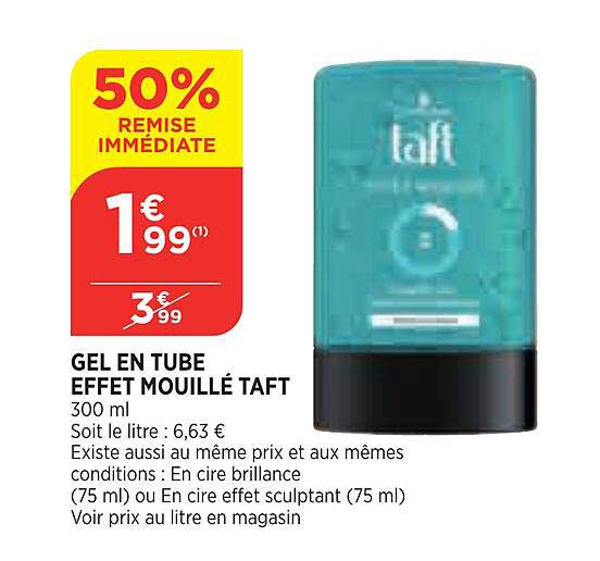 Gel En Tube Effet Mouillé Taft
