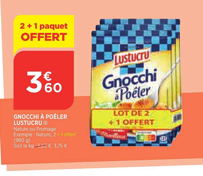 Gnocchi à Poêler Lustucru