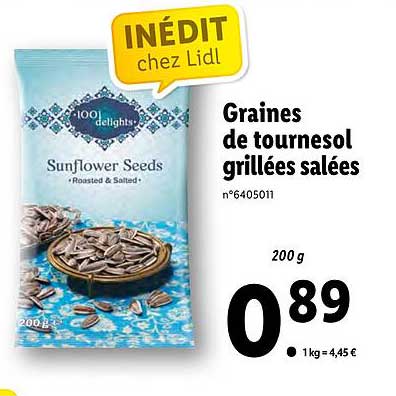 Graines De Tournesol Grillées Salées