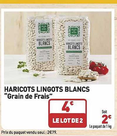 haricots lingots blancs "grain de frais"