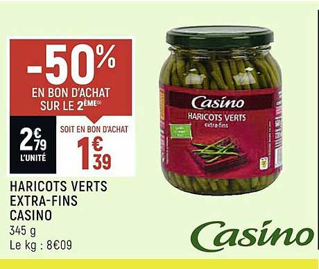 haricots verts extra-fins casino