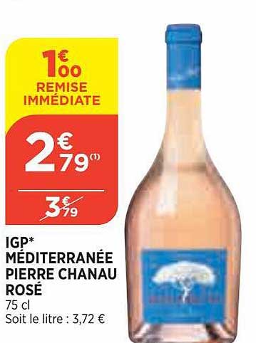 igp méditerranée pierre chanau rosé