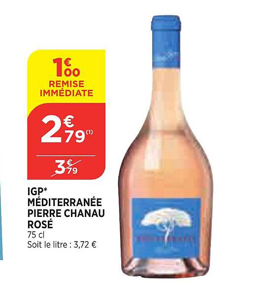 igp méditerranée pierre chanau rosé