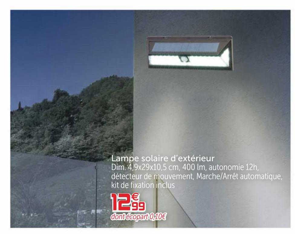 lampe solaire d'extérieur