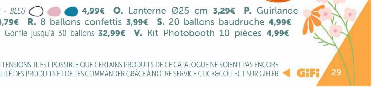 lanterne, guirlande, 8 ballons confettis, 20 ballons baudruche, gonfle jusqu'à 30 ballons, photobooth 10 pièces