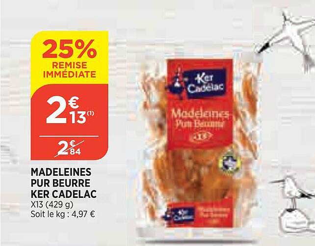 madeleines pur beurre ker cadelac
