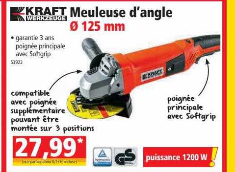 meuleuse d'angle ø 125 mm kraft werkzeuge