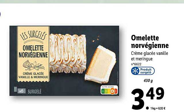 omelette norvégienne les surgelés