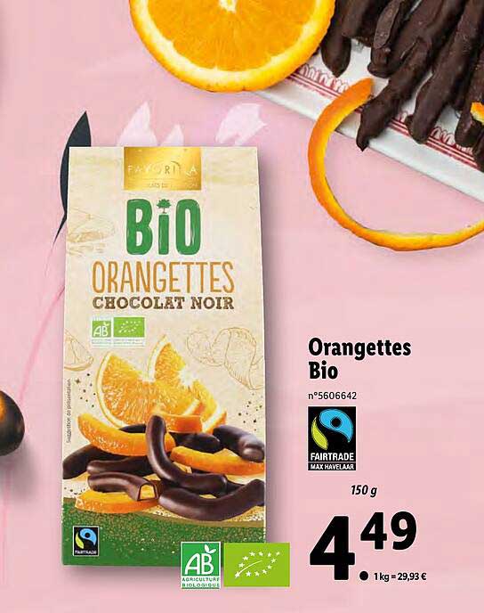 Orangettes Bio Favorina