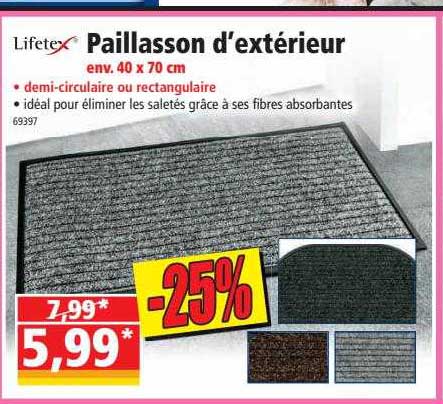 paillasson d'extérieur lifetex