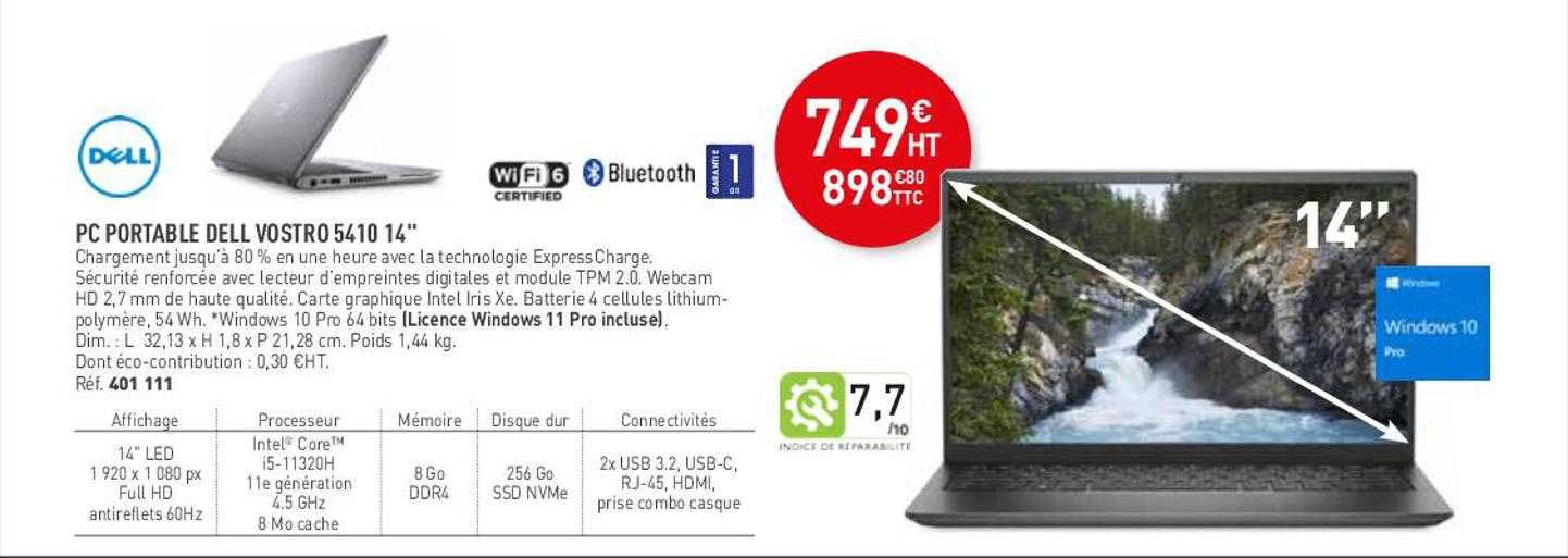 Pc Portable Dell Vostro 5410 14"