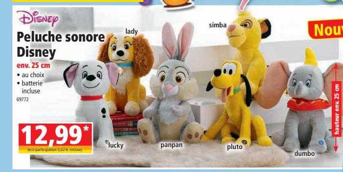 Peluche Sonore Disney