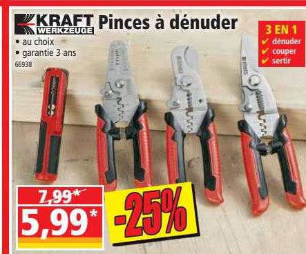 pinces à dénuder kraft werkzeuge