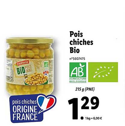 Pois Chiches Bio Freshona