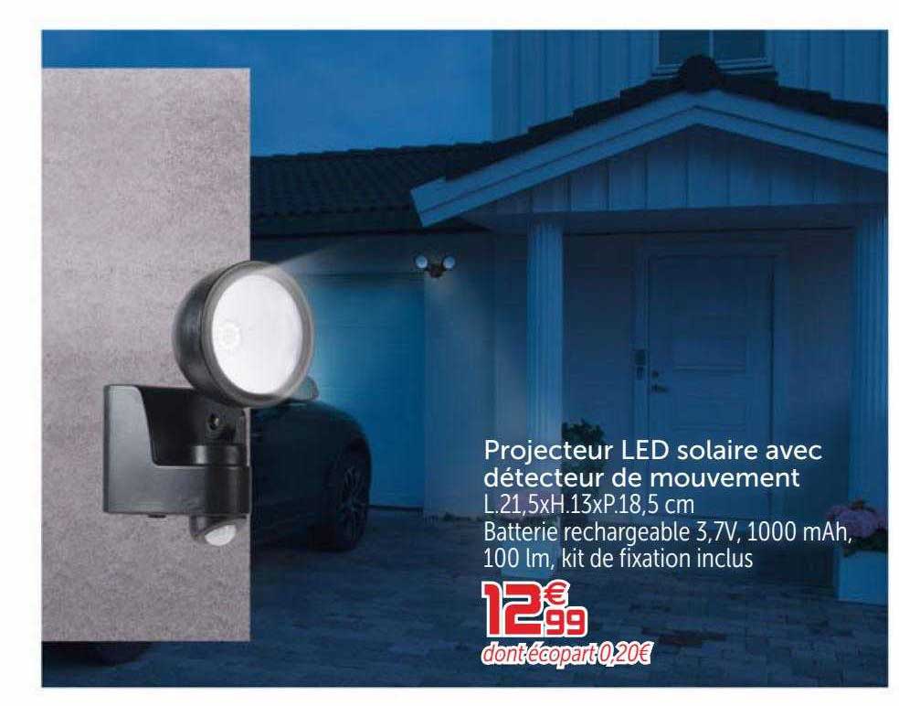 Projecteur Led Solaire Avec Détecteur De Mouvement