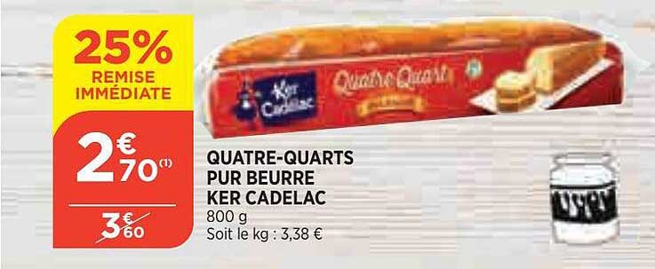 Quatre-quarts Pur Beurre Ker Cadelac