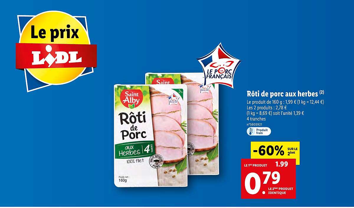 rôti de porc aux herbes saint alby