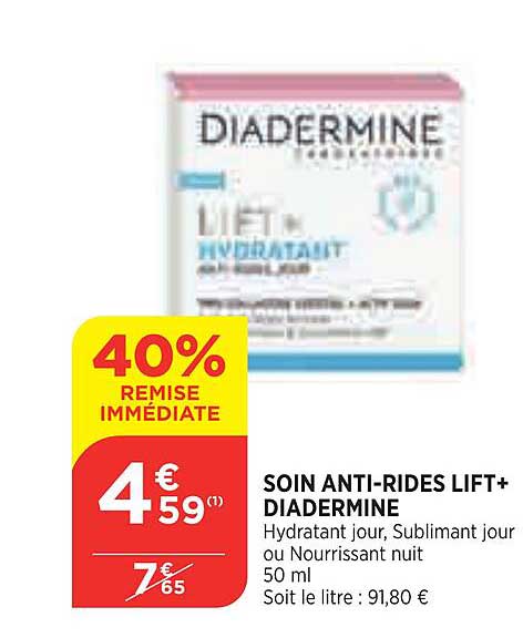 soin anti-rides lift+ diadermine