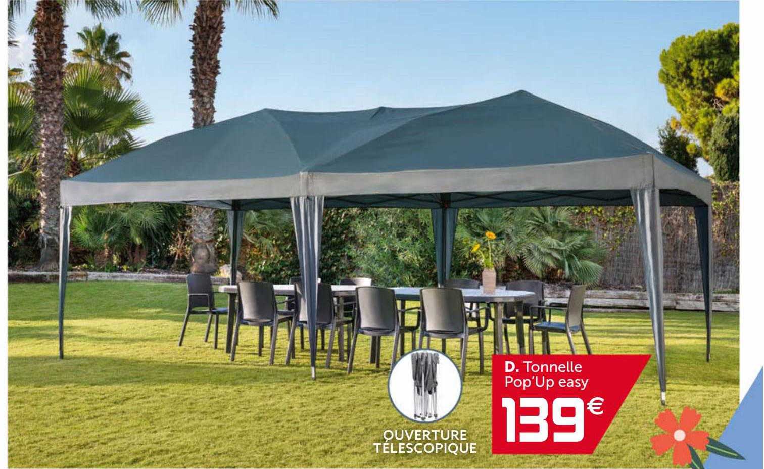 tonnelle pop'up easy