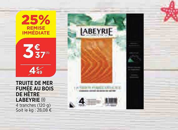 Truite De Mer Fumée Au Bois De Hêtre Labeyrie