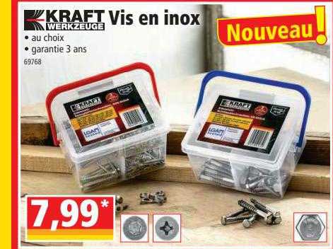 vis en inox kraft werkzeuge