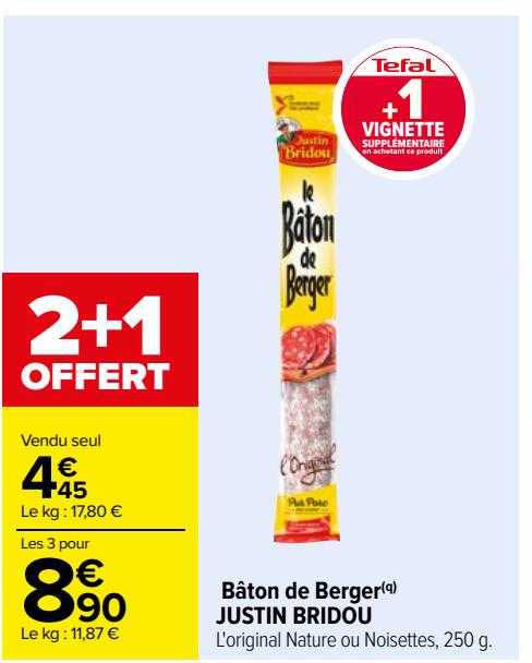 bâton de berger justin bridou