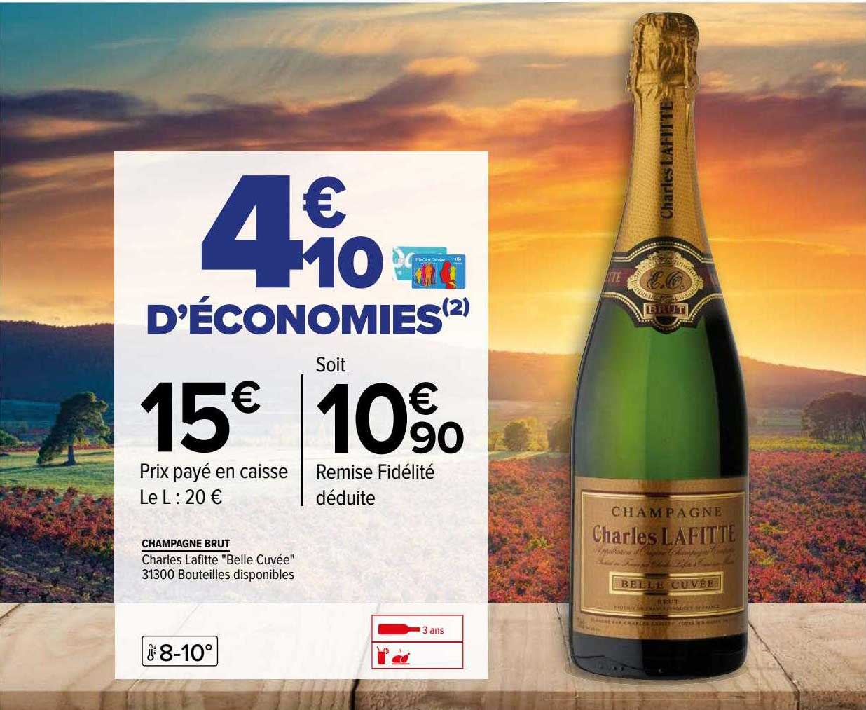 champagne brut charles lafitte "belle cuvée"