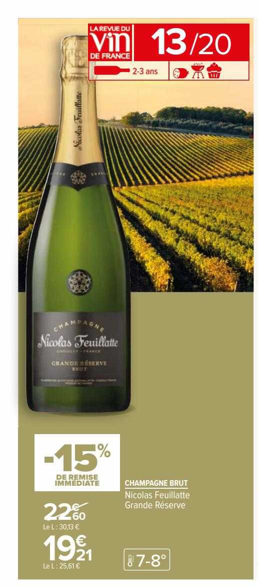 champagne brut nicolas feuillatte grande réserve