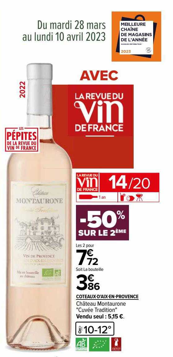 côteaux-d'aix-en-provence château montaurone "cuvée tradition"