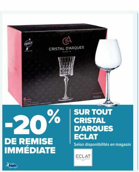 cristal d'arques éclat