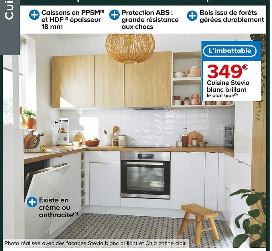 cuisine stevia blanc brillant