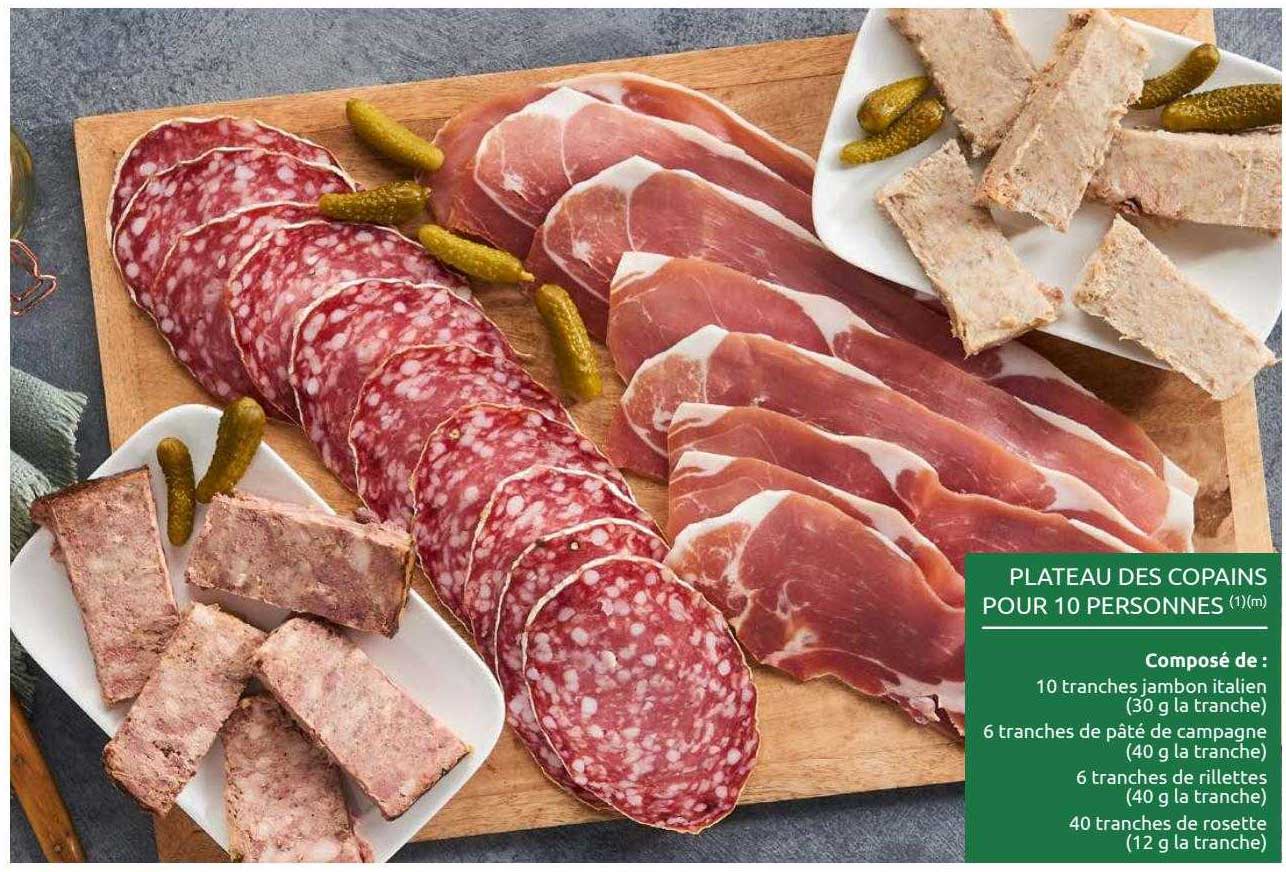 plateau des copains pour 10 personnes