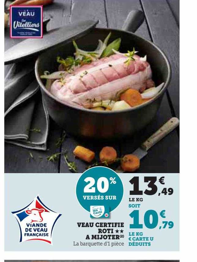 veau certifié rôti**à mijoter